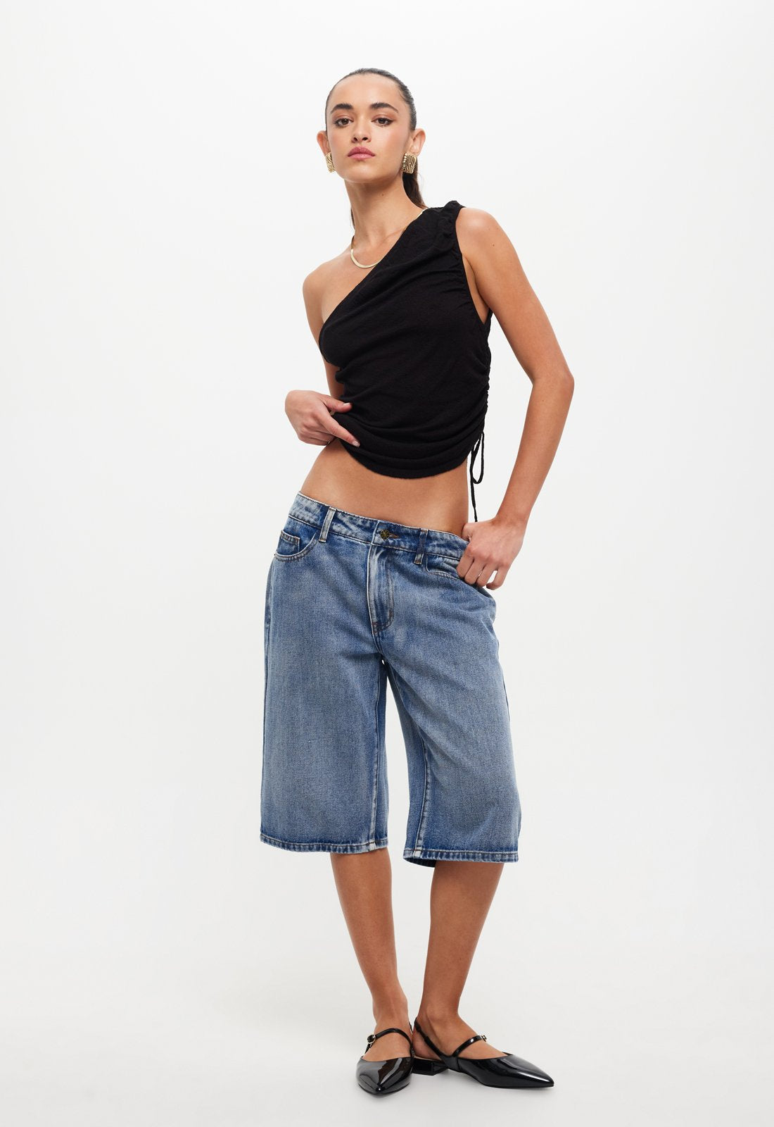 NIRVANA OFF SHOULDER TOP - ONYX