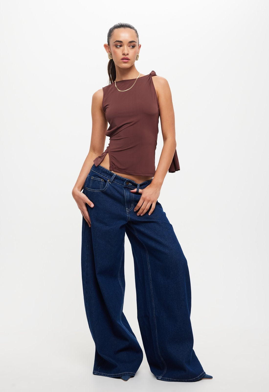 TRANQUIL TOP - CHOCOLATE