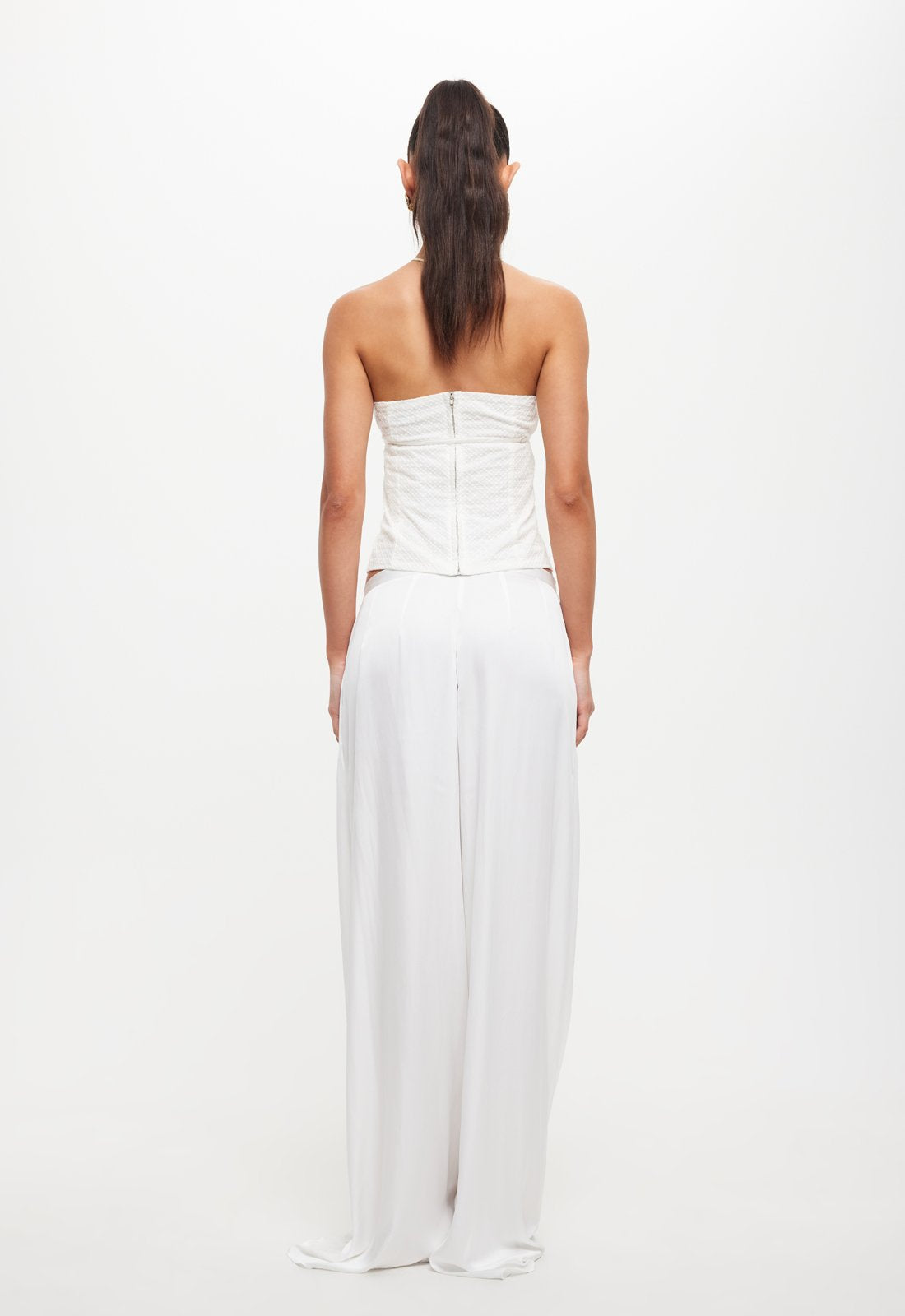 ALLURE STRAPLESS TOP  - PORCELAIN