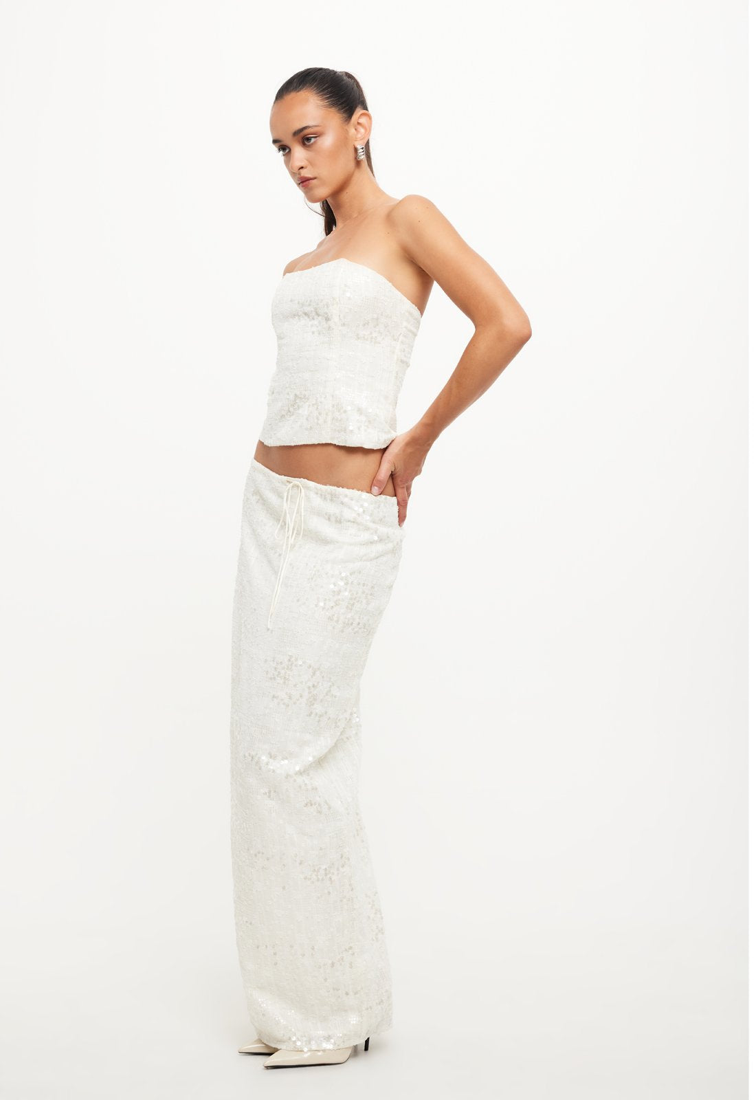 SHE'S ALL THAT MAXI SKIRT - BONE