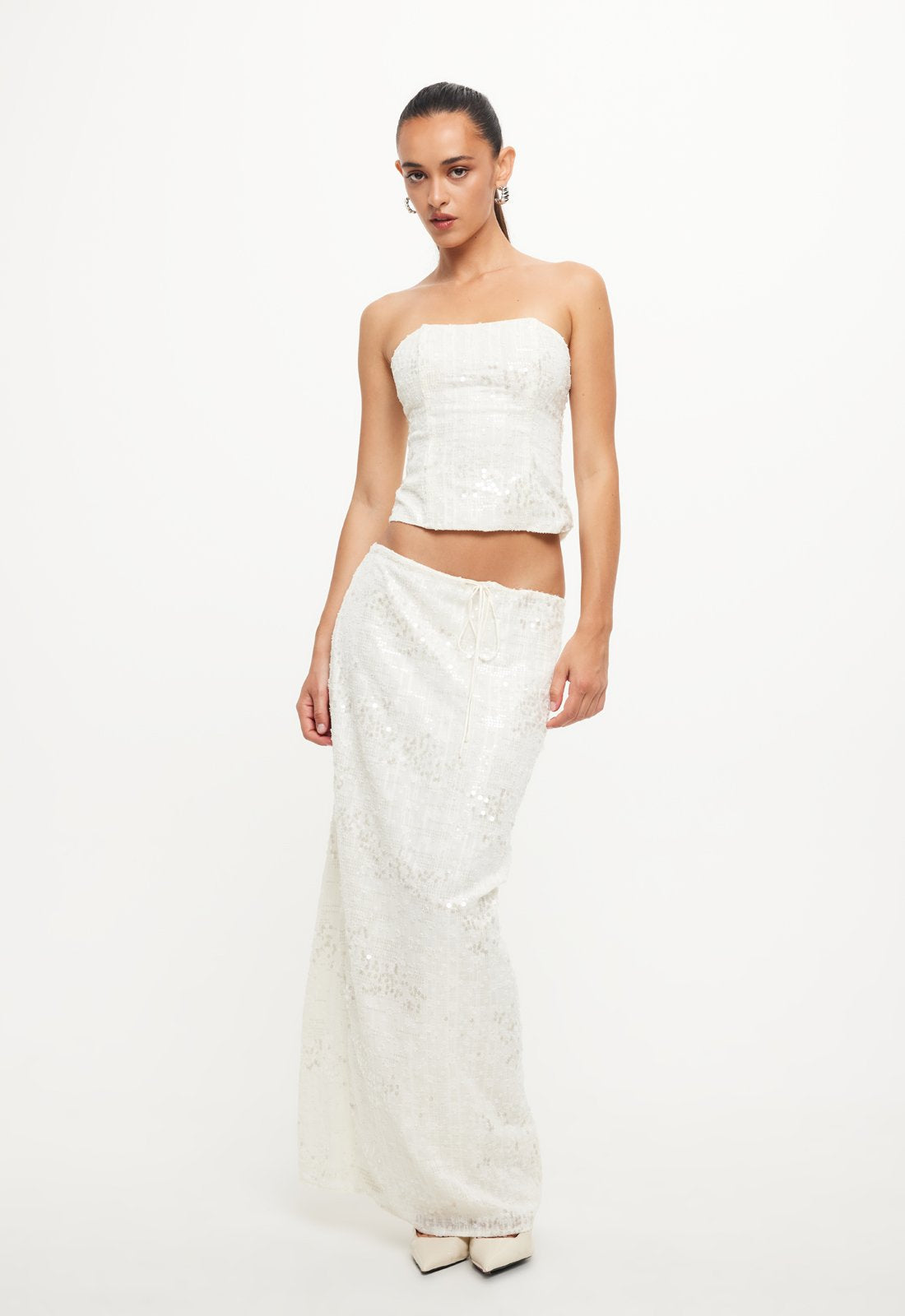 SHE'S ALL THAT MAXI SKIRT - BONE