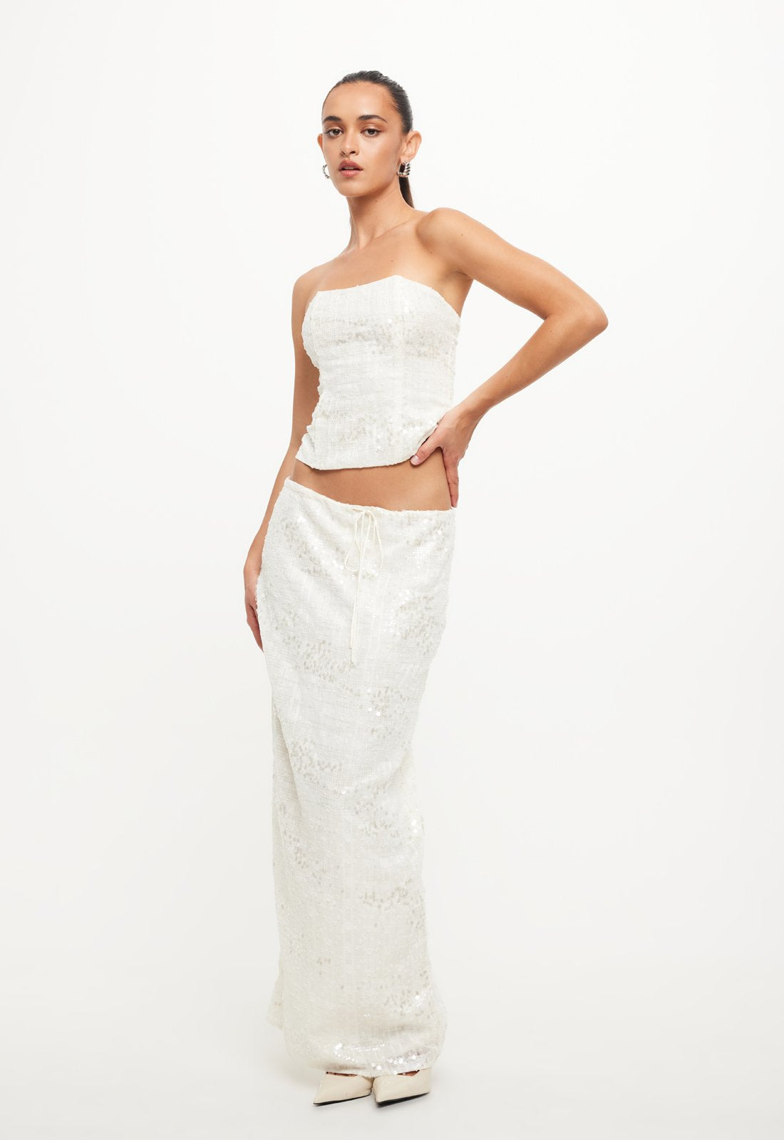 SHE'S ALL THAT MAXI SKIRT - BONE