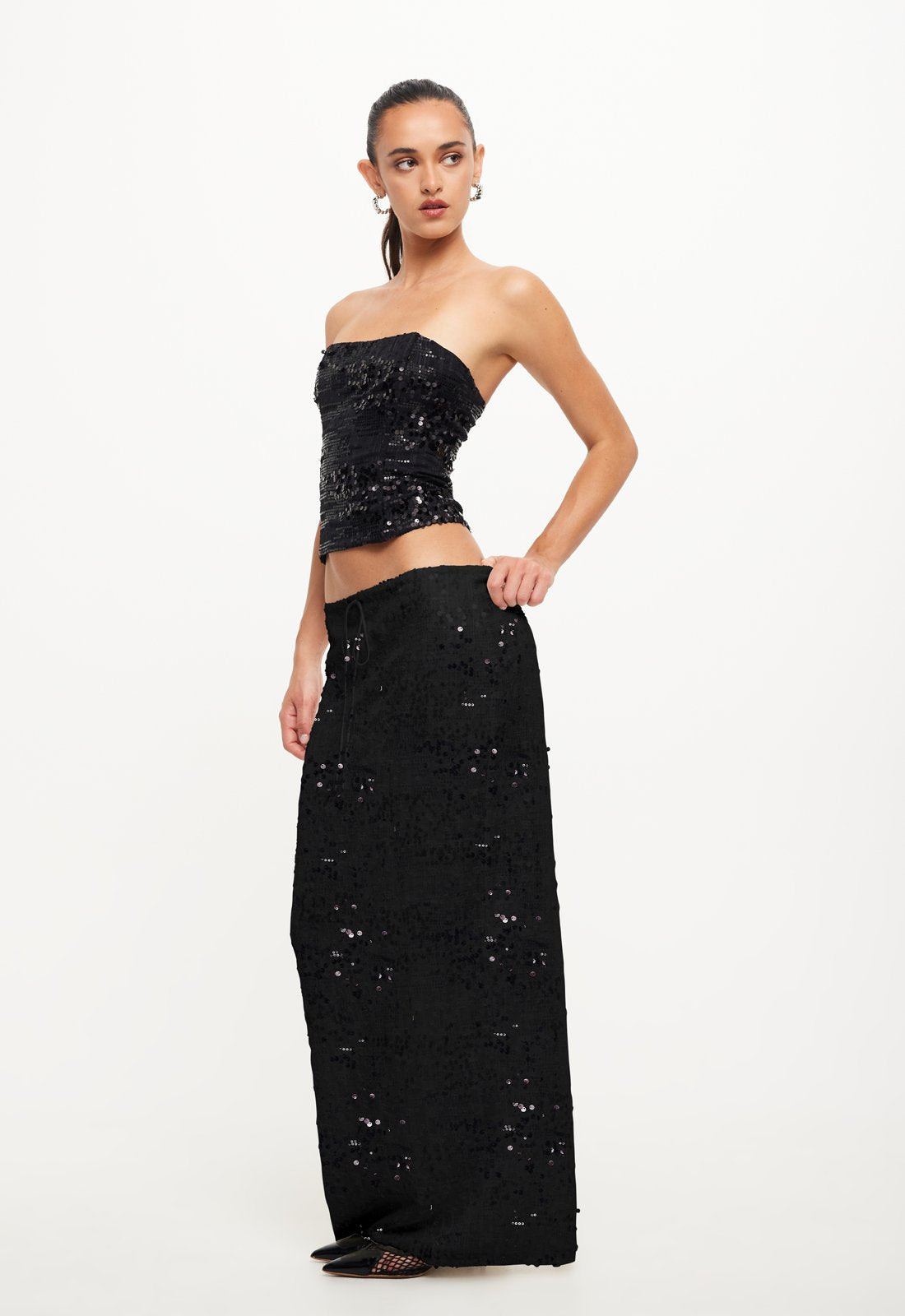SHE'S ALL THAT MAXI SKIRT - ONYX