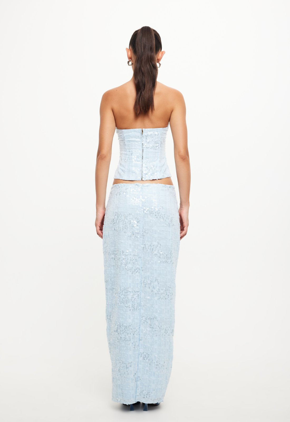 SHE'S ALL THAT MAXI SKIRT - SKY BLUE