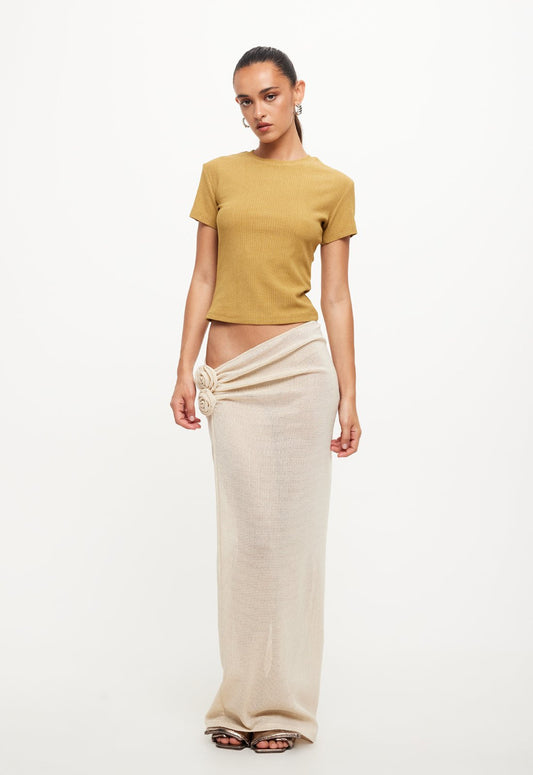 SOUL MATE MAXI SKIRT - CREAM