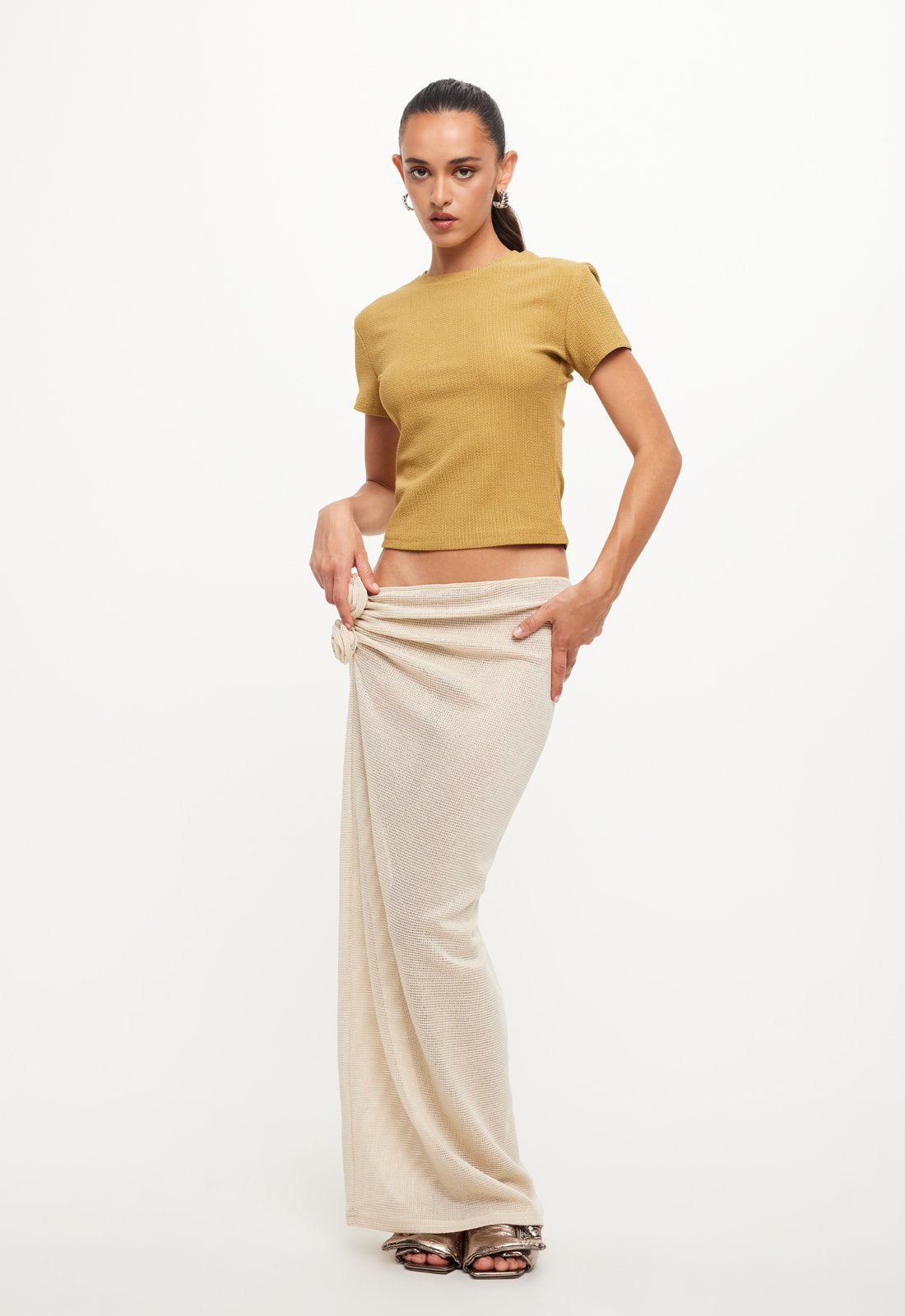 SOUL MATE MAXI SKIRT - CREAM