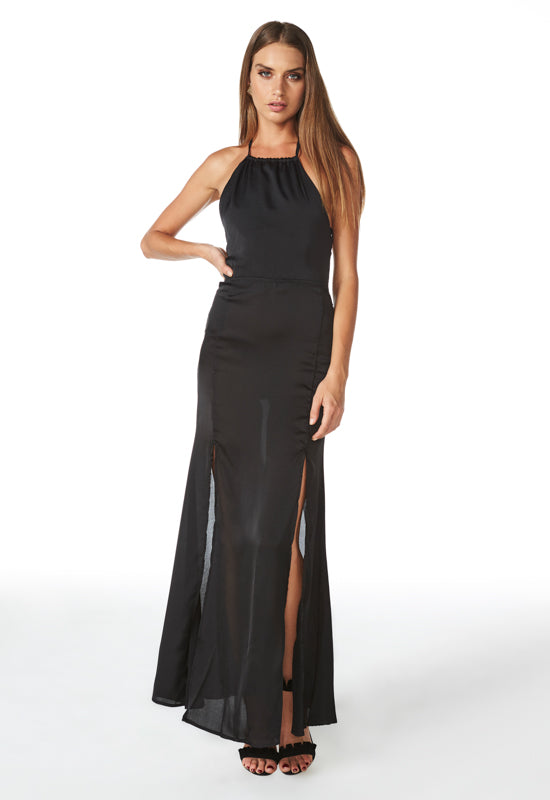 All Or Nothing Maxi Dress - BLACK