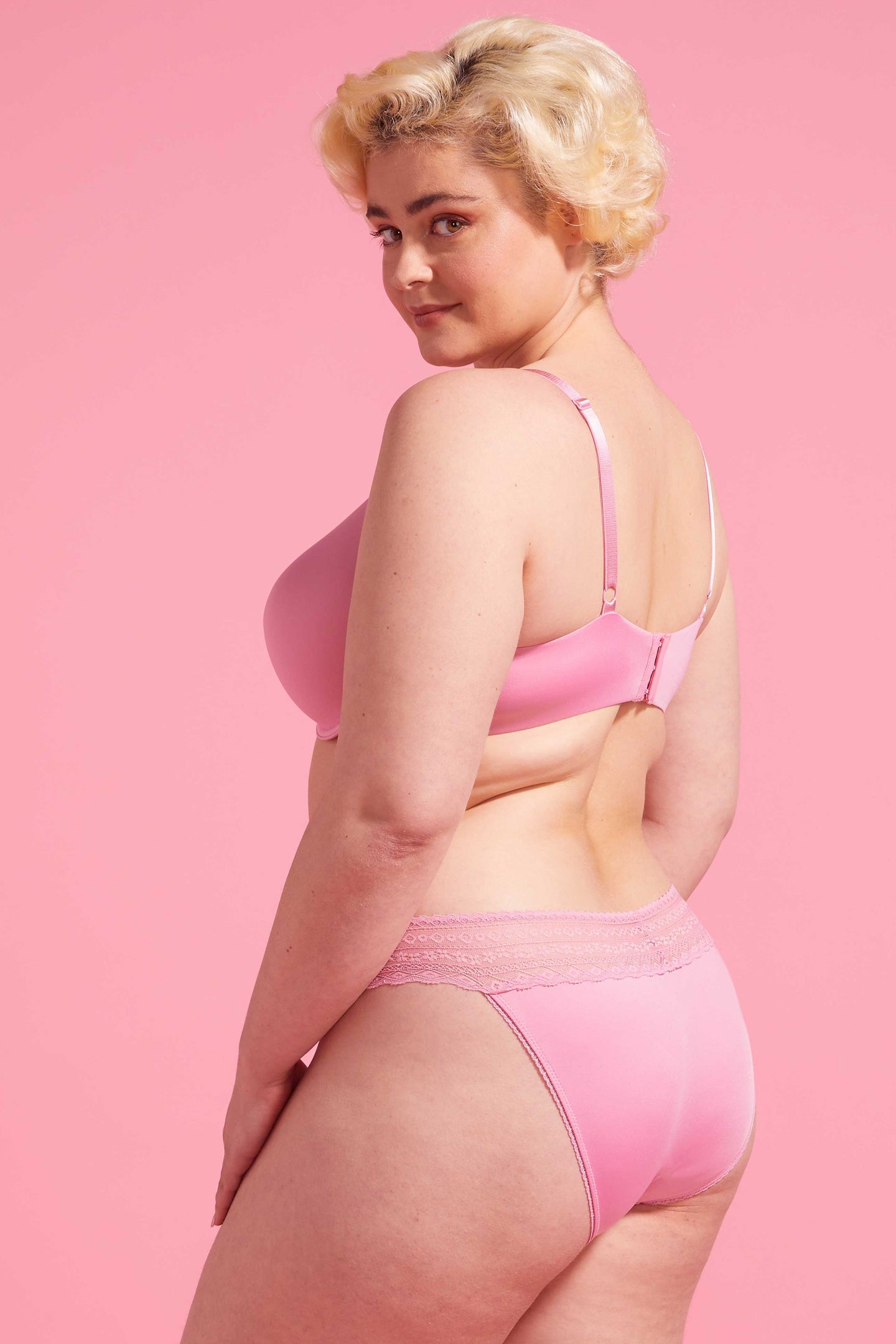 Orchid Smoke Microfibre & Lace Bikini