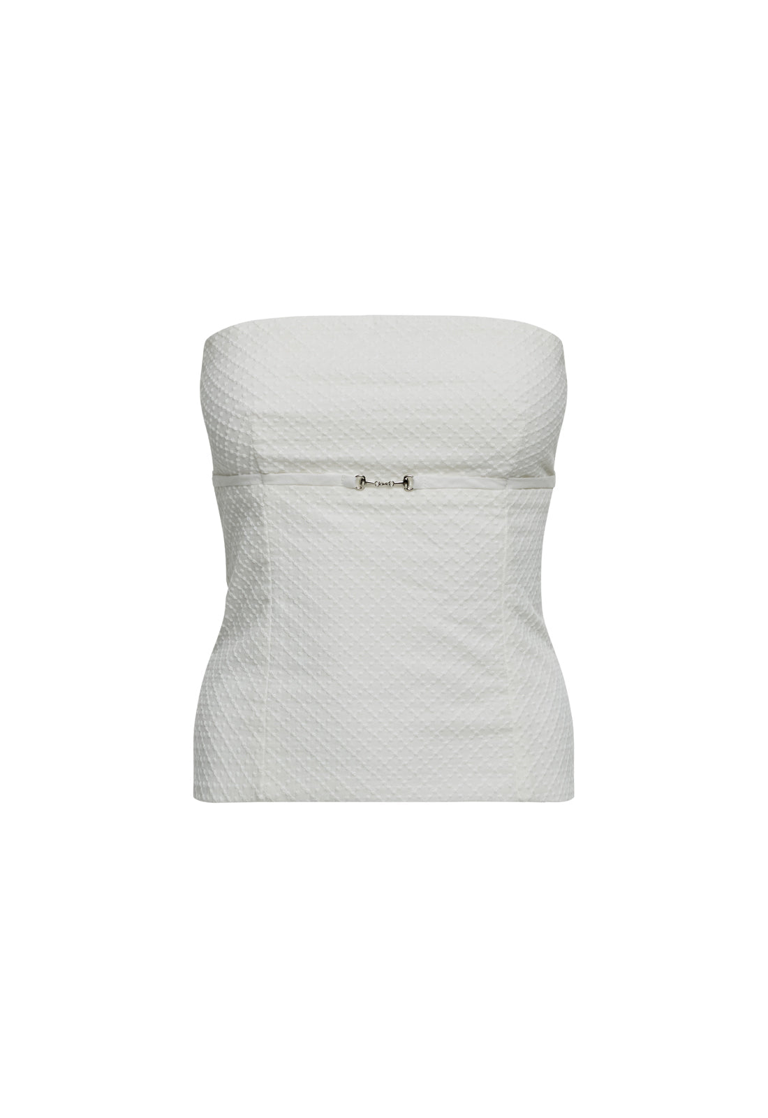 ALLURE STRAPLESS TOP  - PORCELAIN
