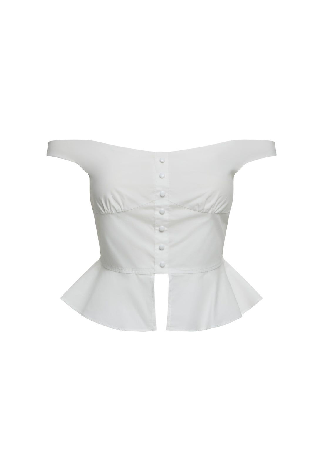 FEMME FATALE TOP - PORCELAIN
