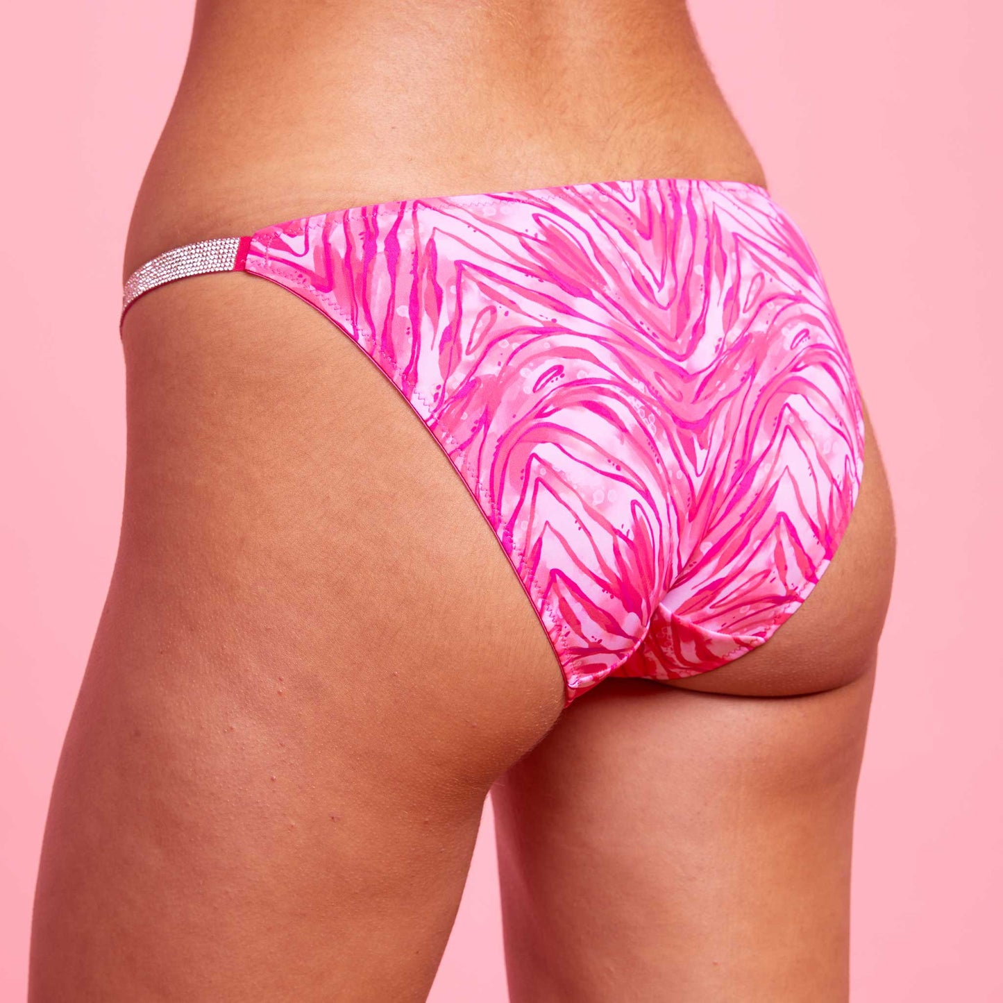 Vixen Pink Zebra Microfibre Bikini