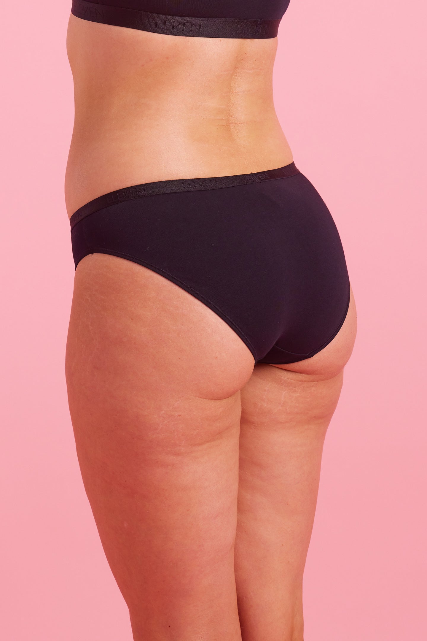 Black Recycled Cotton Bikini