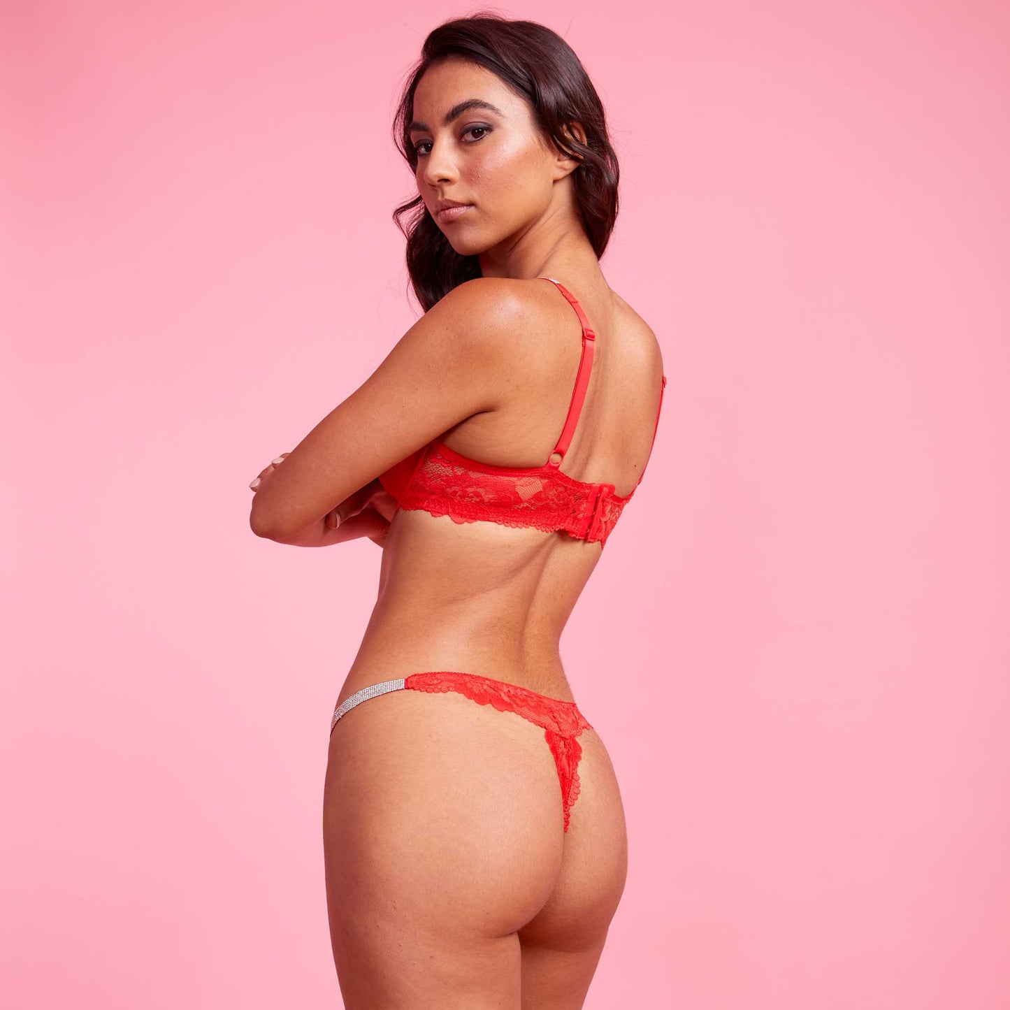 Vixen Red Lace G-string