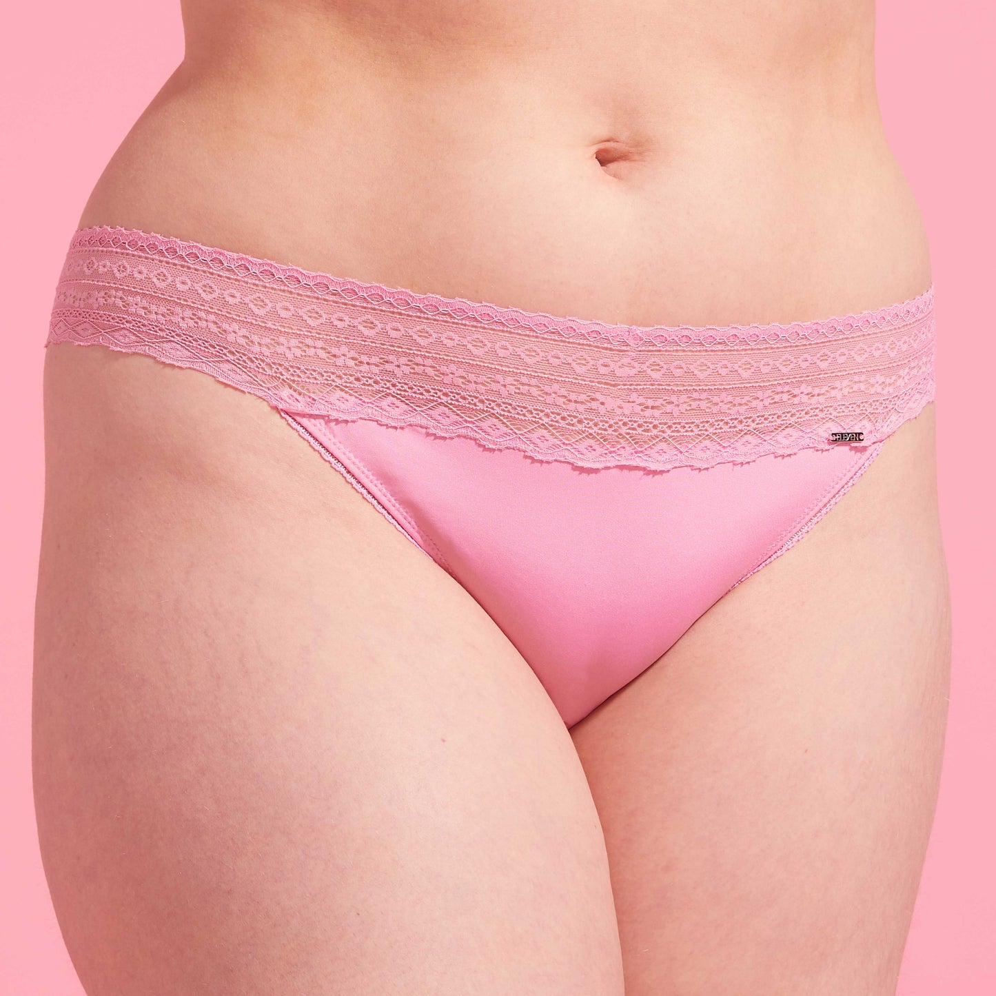 Orchid Smoke Microfibre & Lace Bikini
