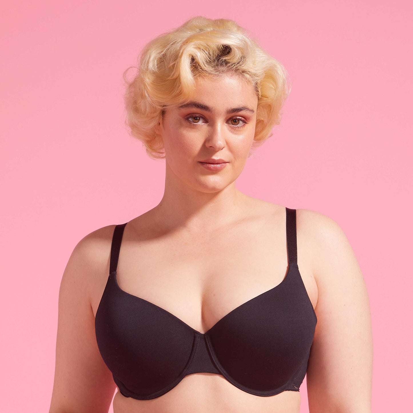 Black Recycled T-shirt Bra