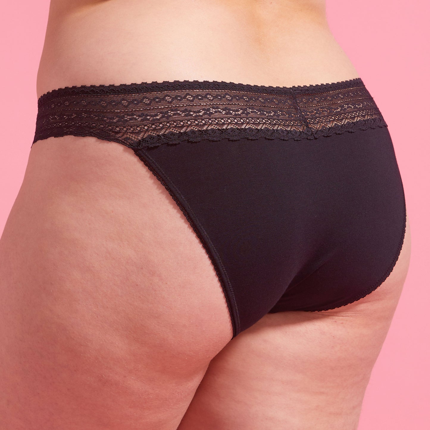 Black Recycled & Lace Bikini Set