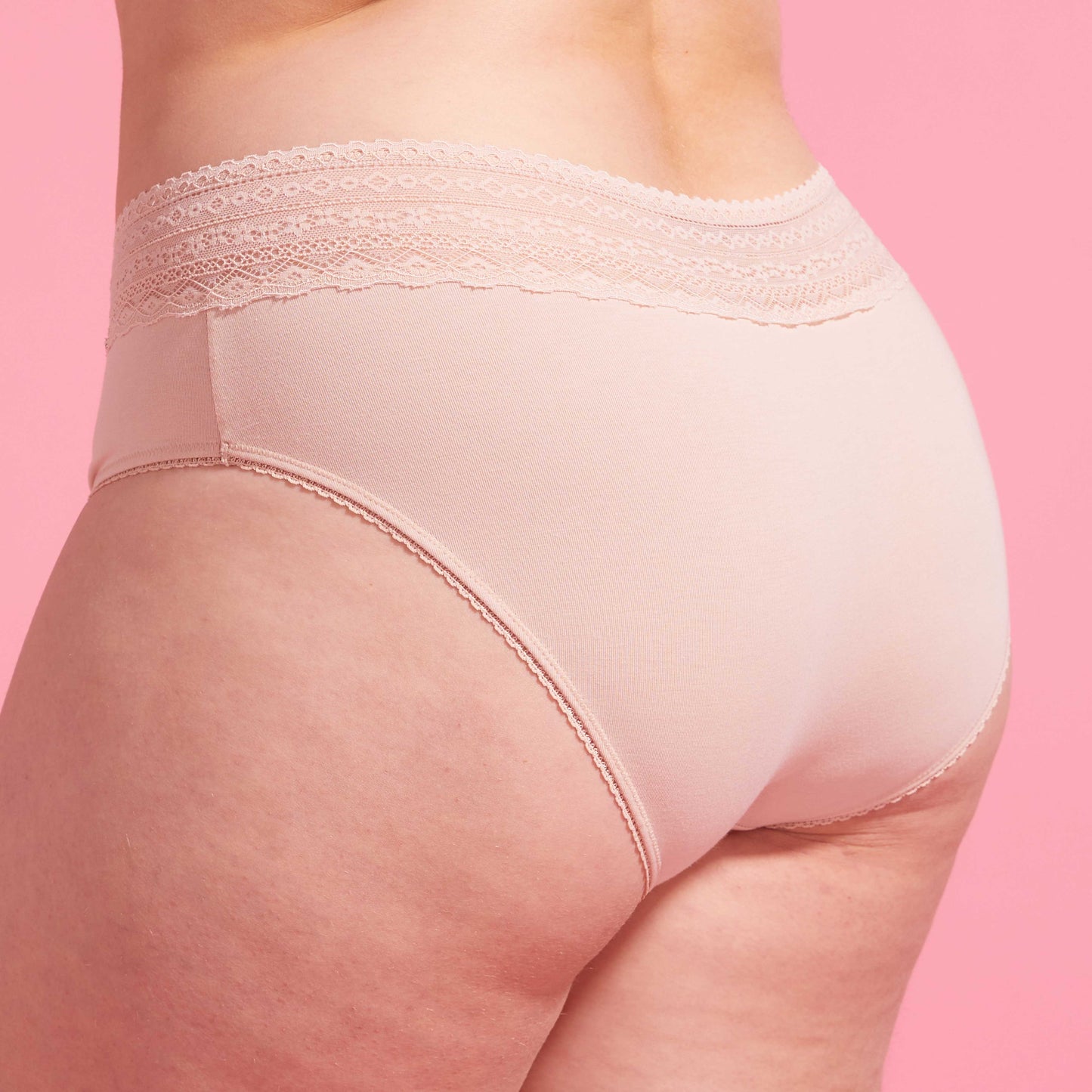Taupe Recycled & Lace Boyleg