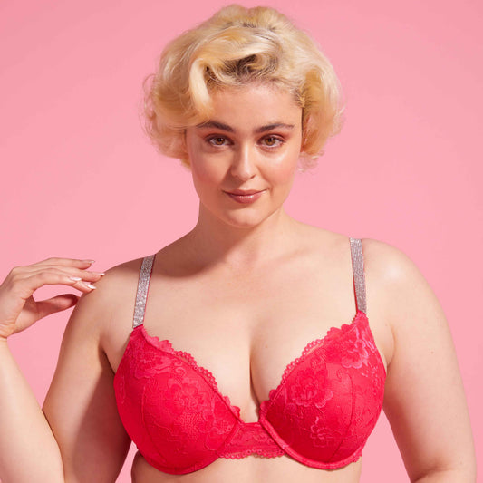Vixen Sparkling Cosmo Lace Push-Up Bra