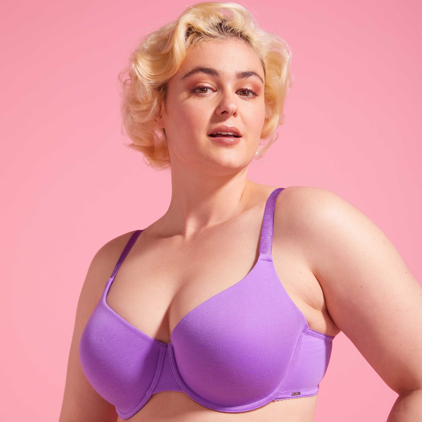 Purple Hebe Recycled T-shirt Bra