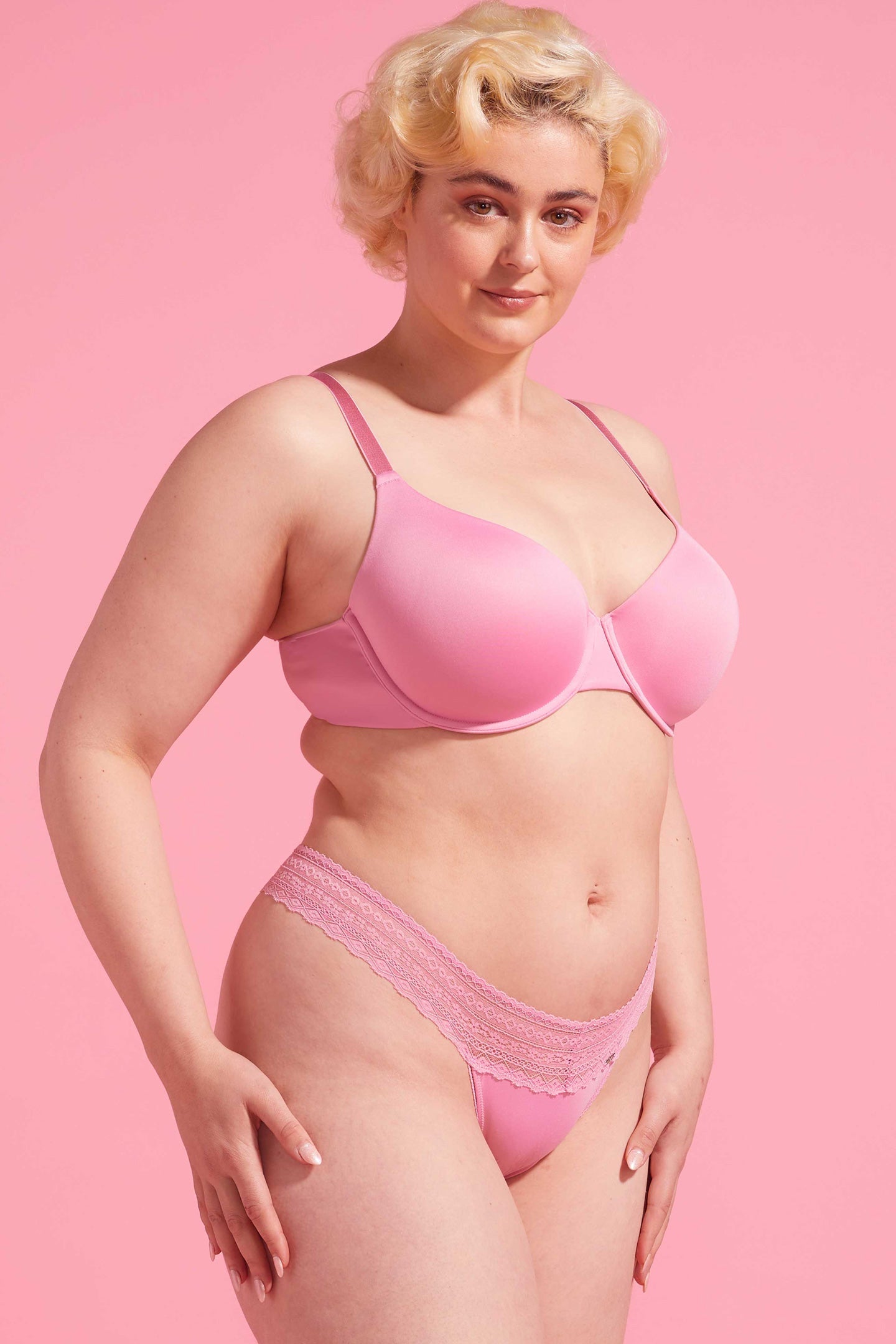 Orchid Smoke Microfibre & Lace G-string