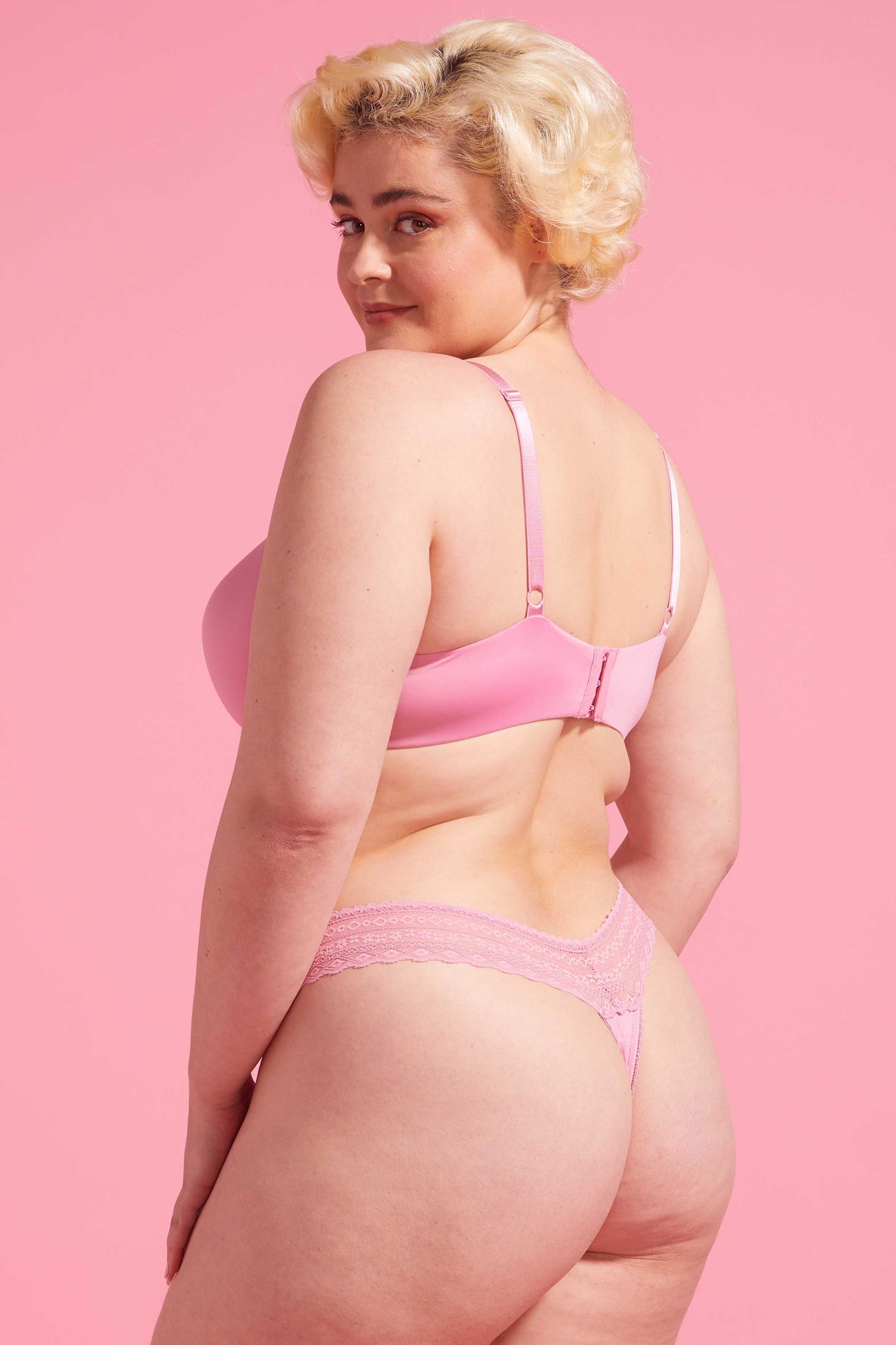 Orchid Smoke Microfibre & Lace G-string