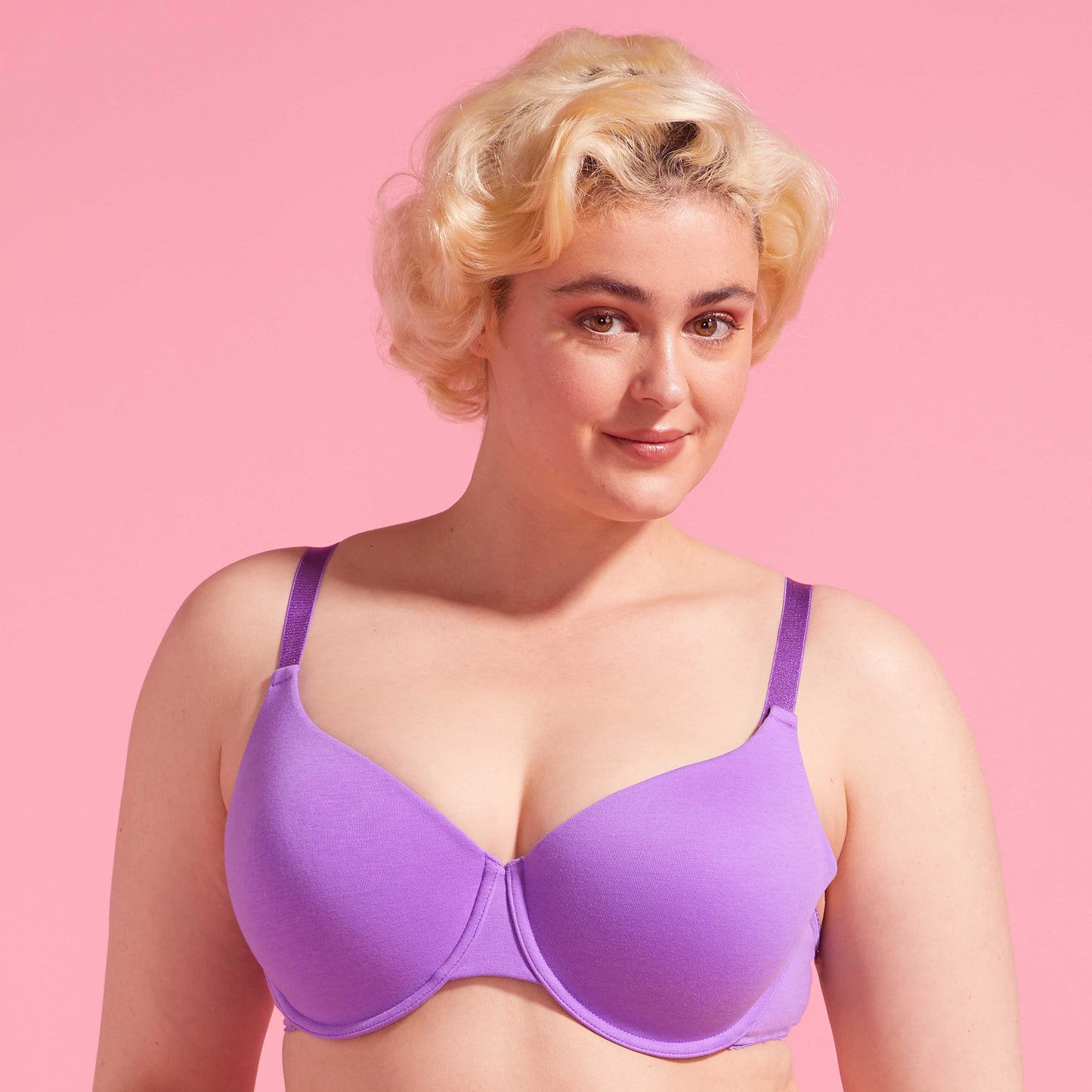 Purple Hebe Recycled T-shirt Bra