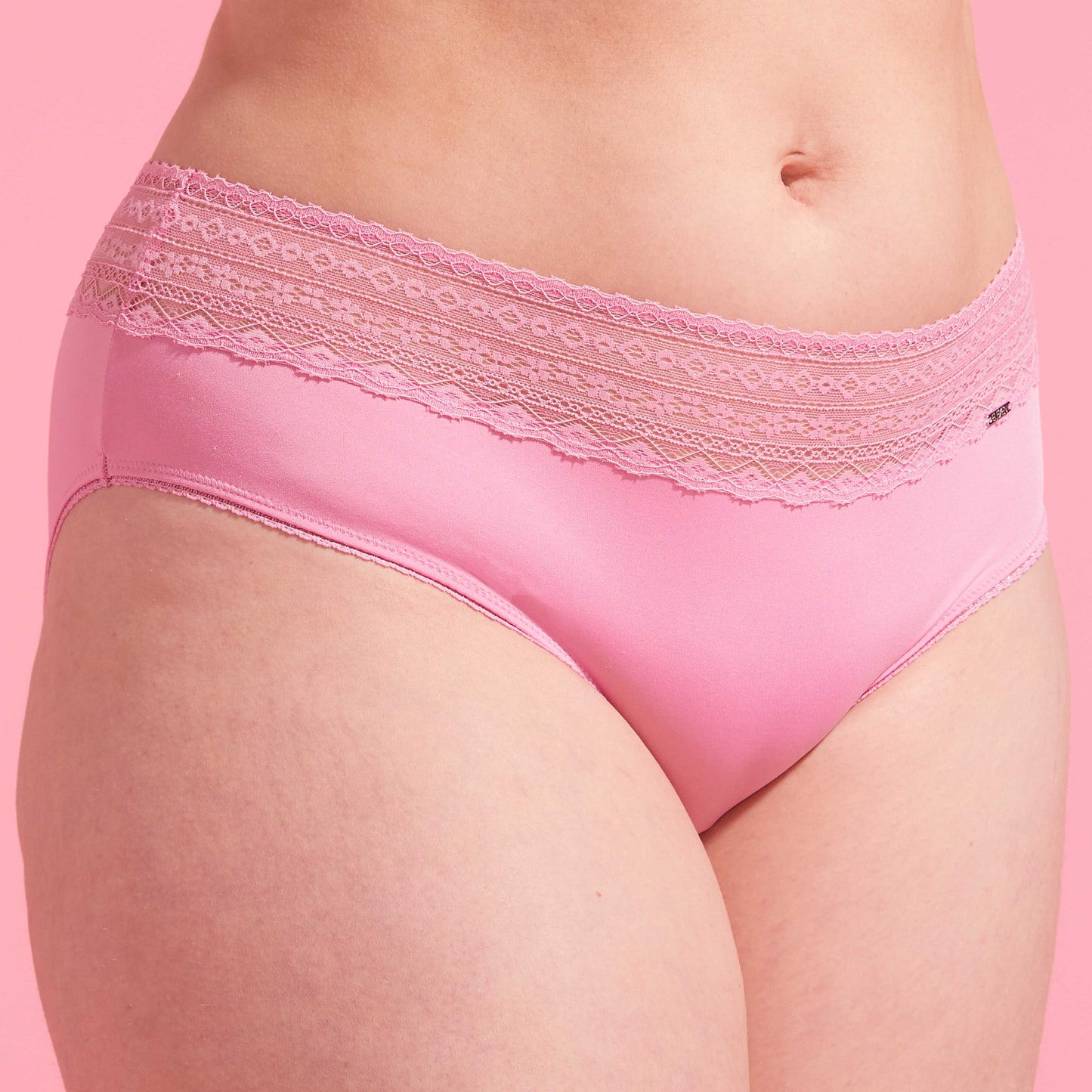 Orchid Smoke Microfibre & Lace Boyleg