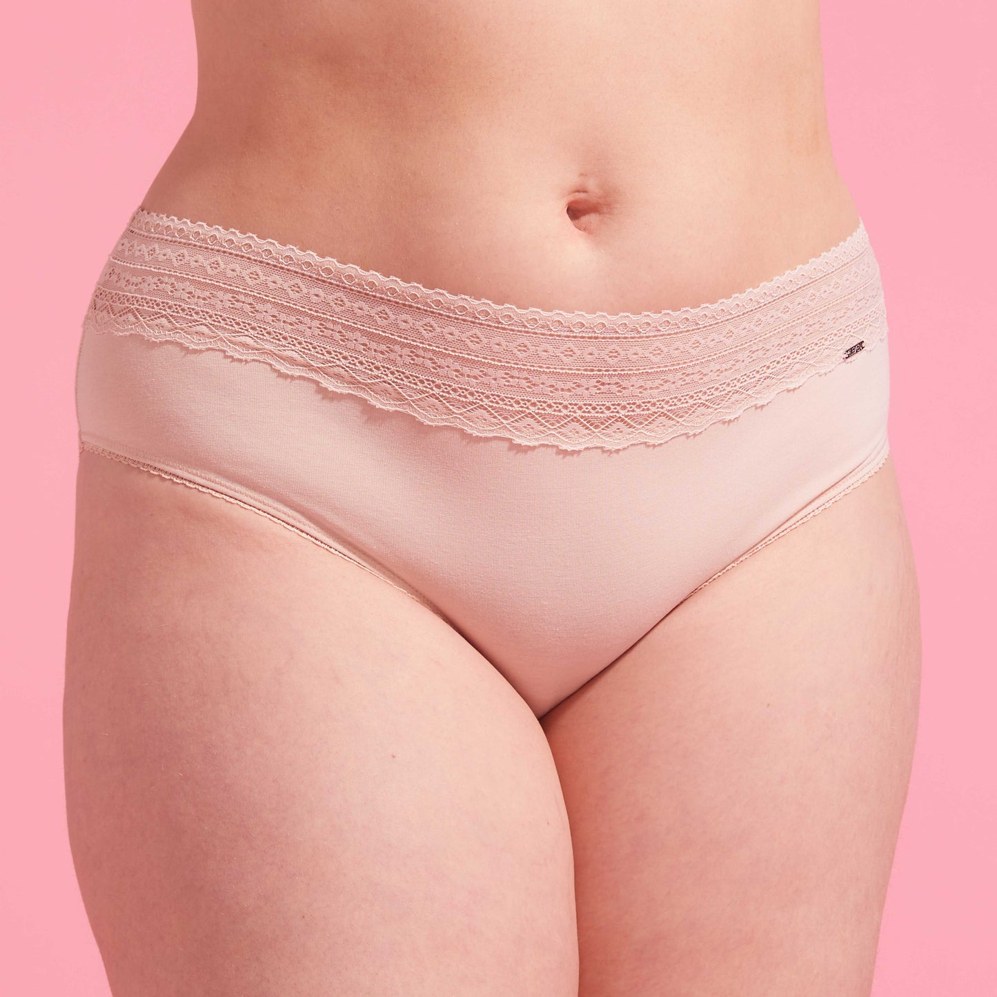 Taupe Recycle & Lace Boyleg Set