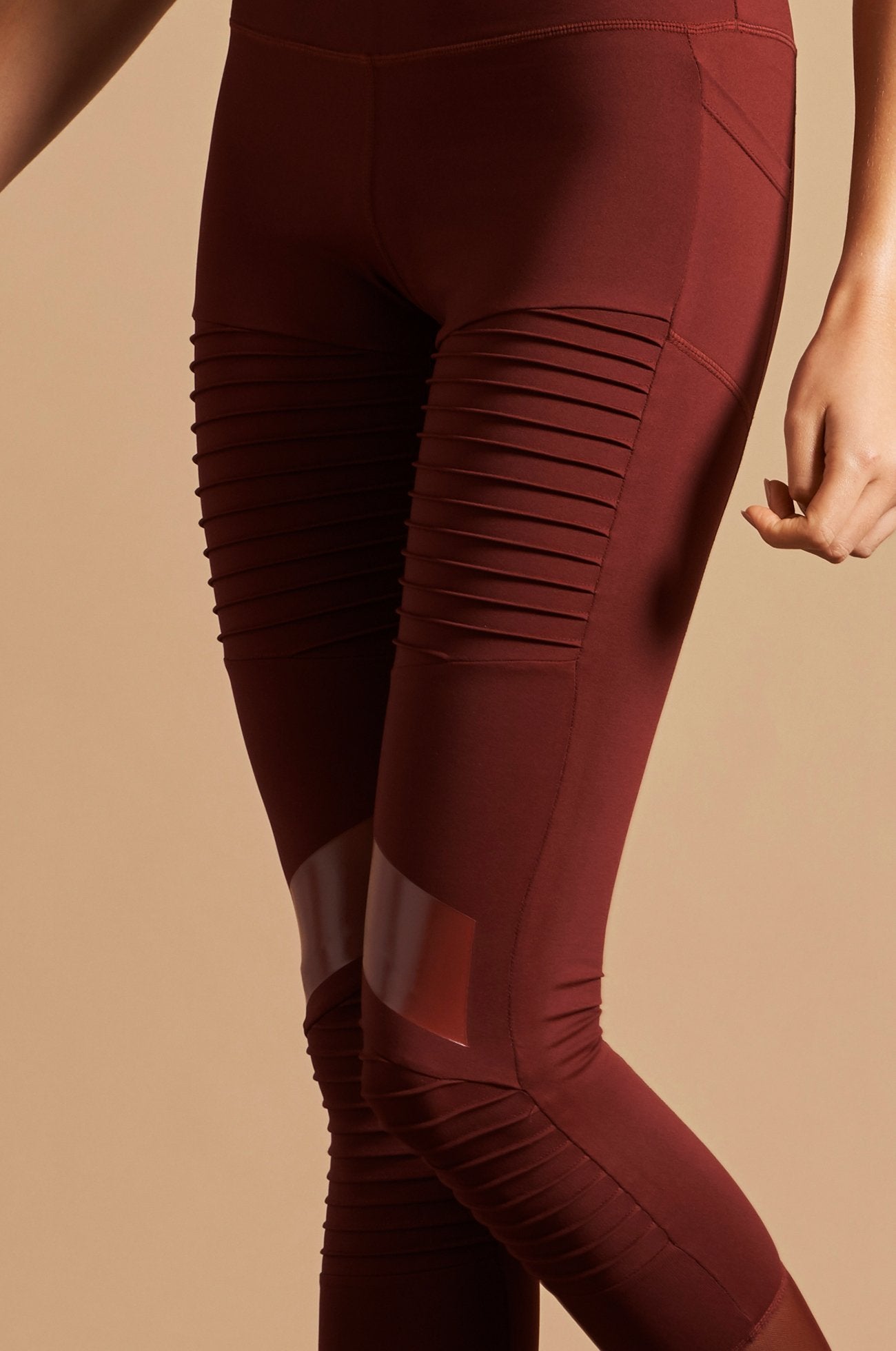 HIGH ENERGY MOTO LEGGING BURGUNDY