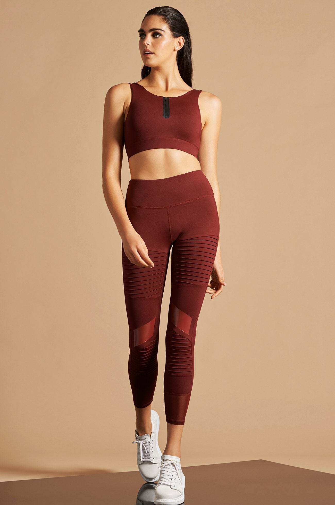 HIGH ENERGY MOTO LEGGING BURGUNDY