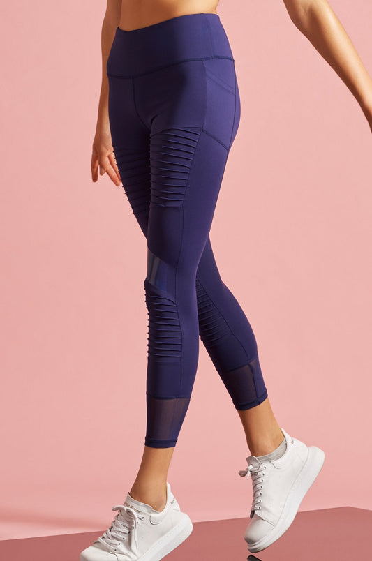 HIGH ENERGY MOTO LEGGING NAVY