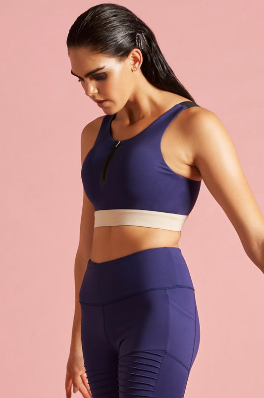 HIGH ENERGY SPORTS BRA NAVY