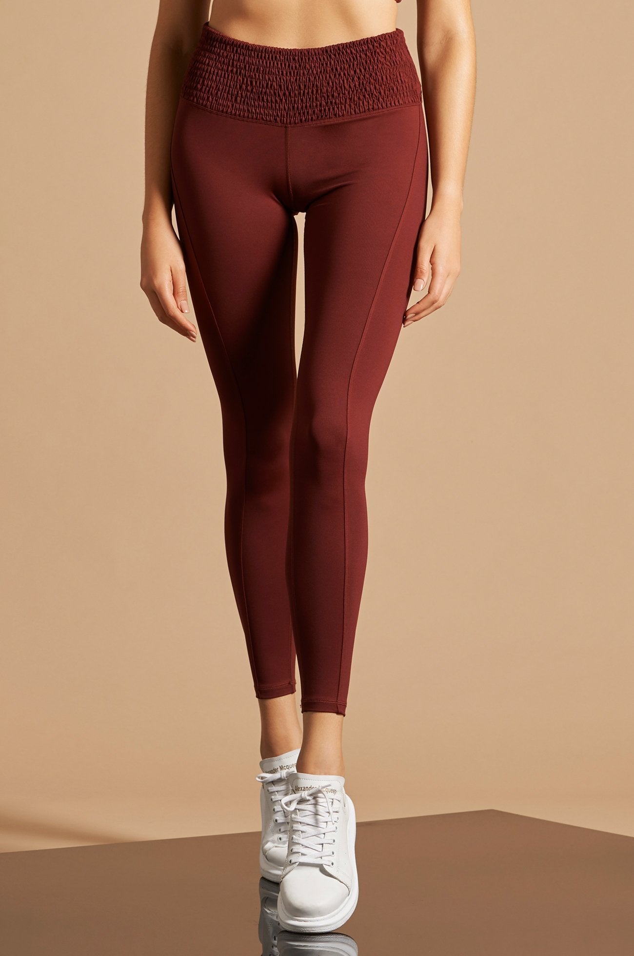 LOVE ME TENDER HIGH-WAIST LEGGING BURGUNDY