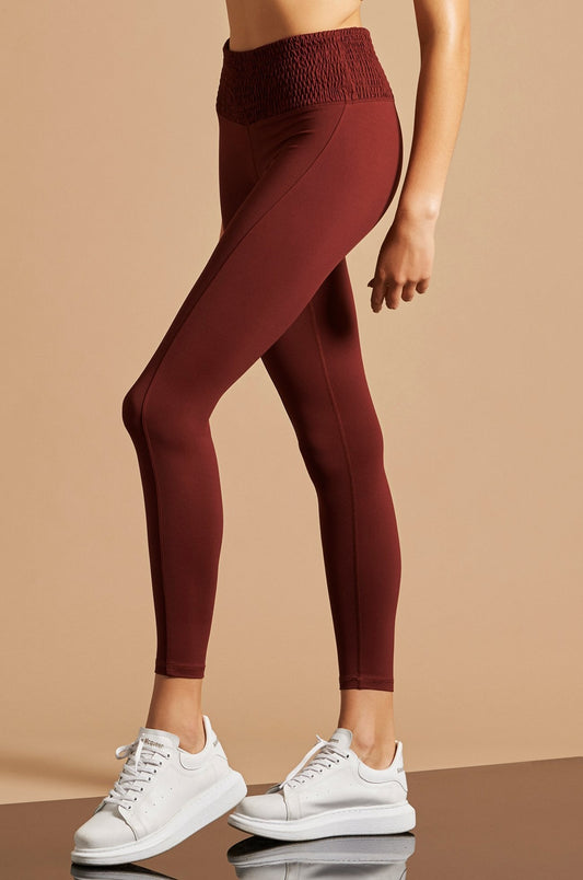 LOVE ME TENDER HIGH-WAIST LEGGING BURGUNDY