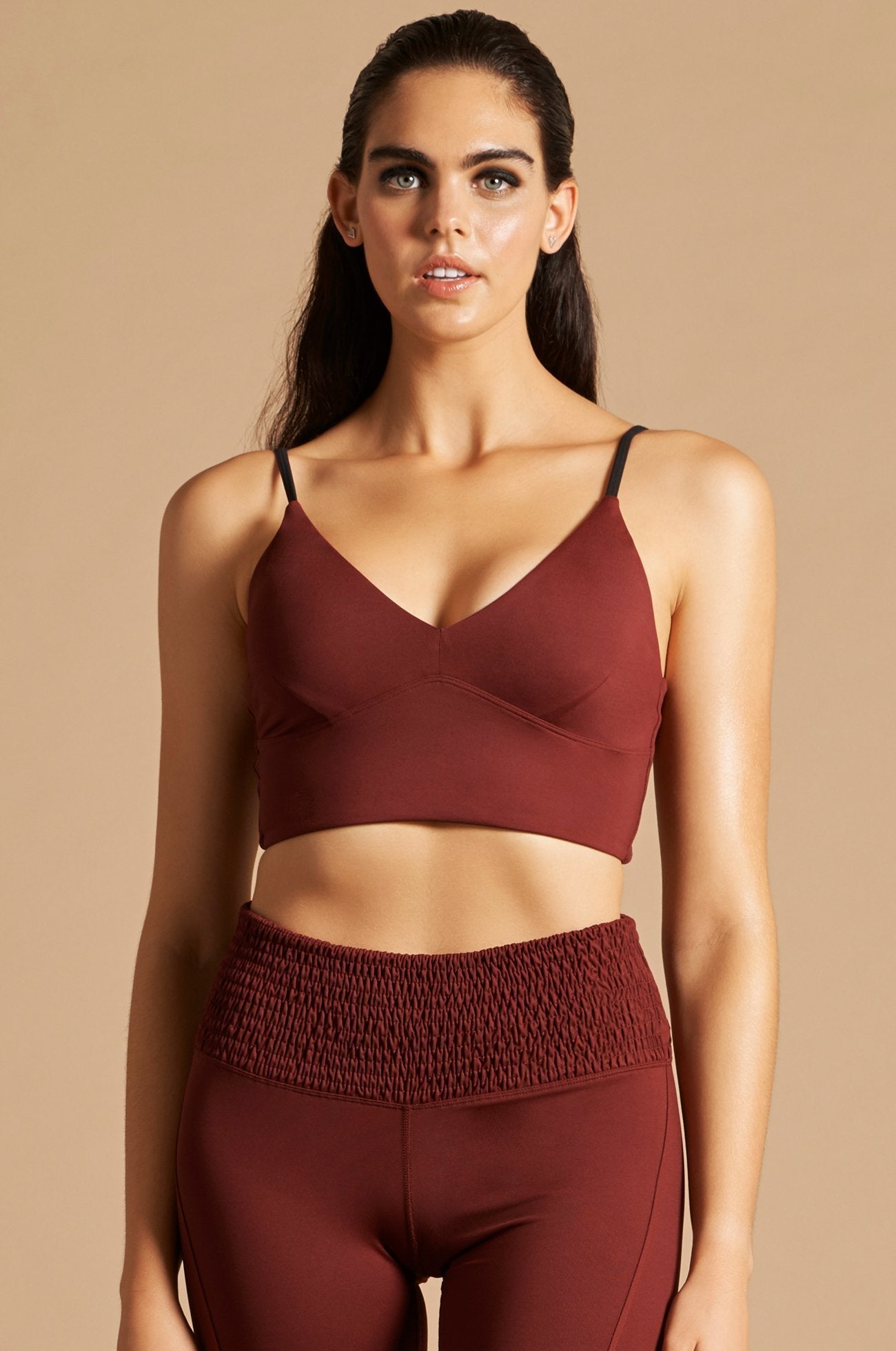 LOVE ME TENDER CROP TOP BURGUNDY